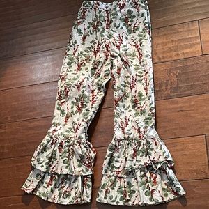 Two pairs of ruffle pants